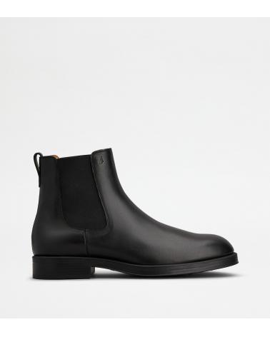 Bottine Chelsea en Cuir NOIR