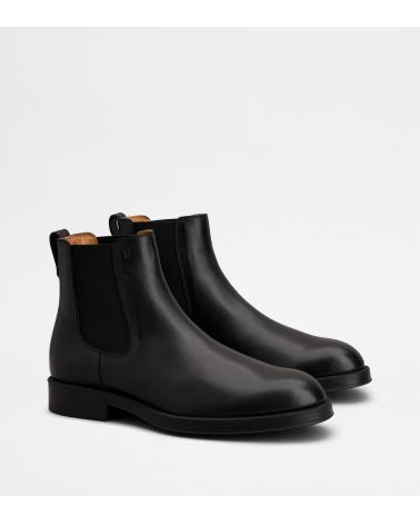 Bottine Chelsea en Cuir NOIR