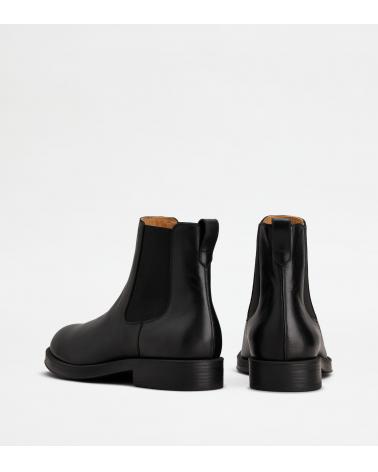 Bottine Chelsea en Cuir NOIR