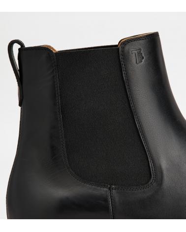 Bottine Chelsea en Cuir NOIR