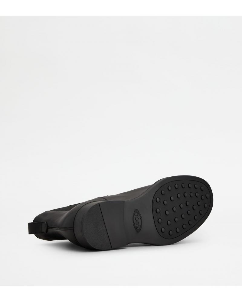Bottine Chelsea en Cuir NOIR