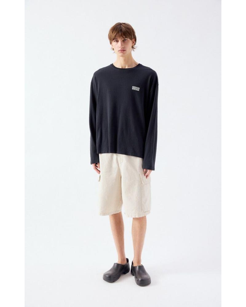 T-shirt A MERICAN  Vintage homme Ykobow NOIR