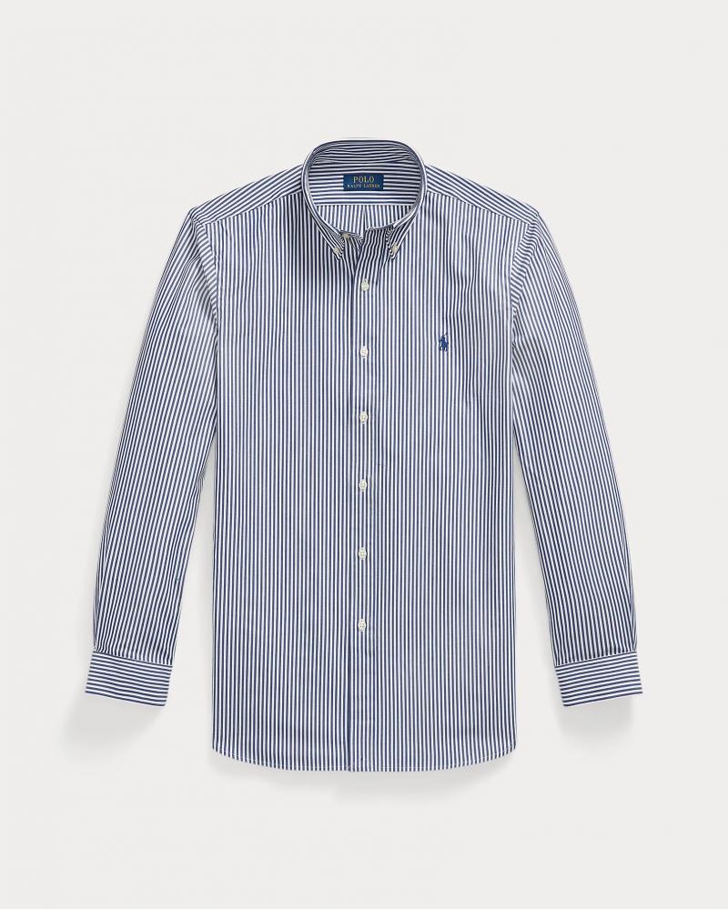 CHEMISE RALPH LAUREN RAYURES MARINE/BLANC