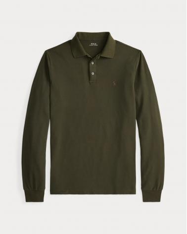 Polo Ralph Lauren M Longues piqué stretch Custom Slim Fit Kaki