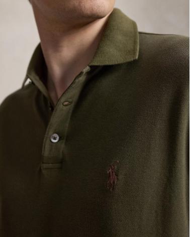 Polo Ralph Lauren M Longues piqué stretch Custom Slim Fit Kaki