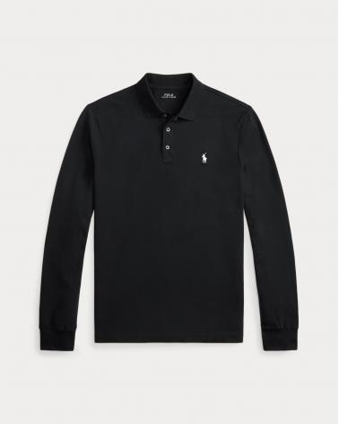 Polo Ralph Lauren M Longues piqué stretch Custom Slim Fit NOIR