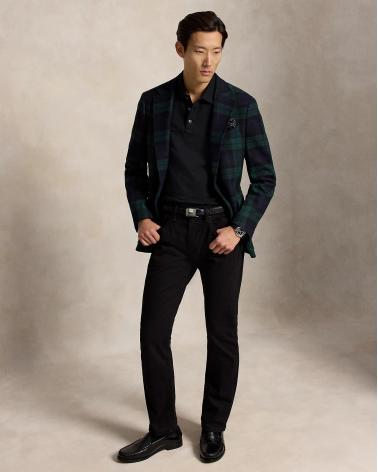 Polo Ralph Lauren M Longues piqué stretch Custom Slim Fit NOIR