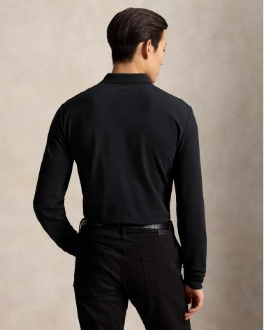 Polo Ralph Lauren M Longues piqué stretch Custom Slim Fit NOIR