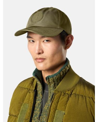 CASQUETTE STONE ISLAND 9100014 005G NYLON PANAMA KAKI
