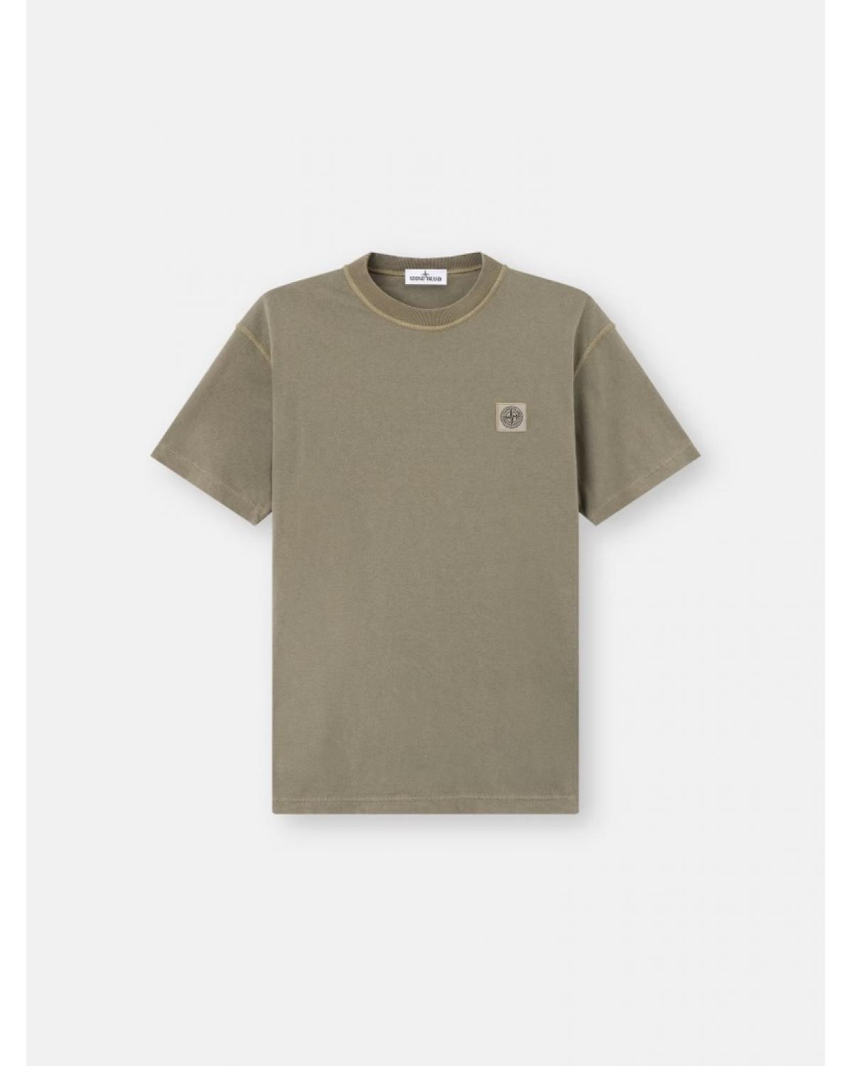 TEE SHIRT STONE ISLAND  2100026 S0057 015G VERT MILITARY KAKI