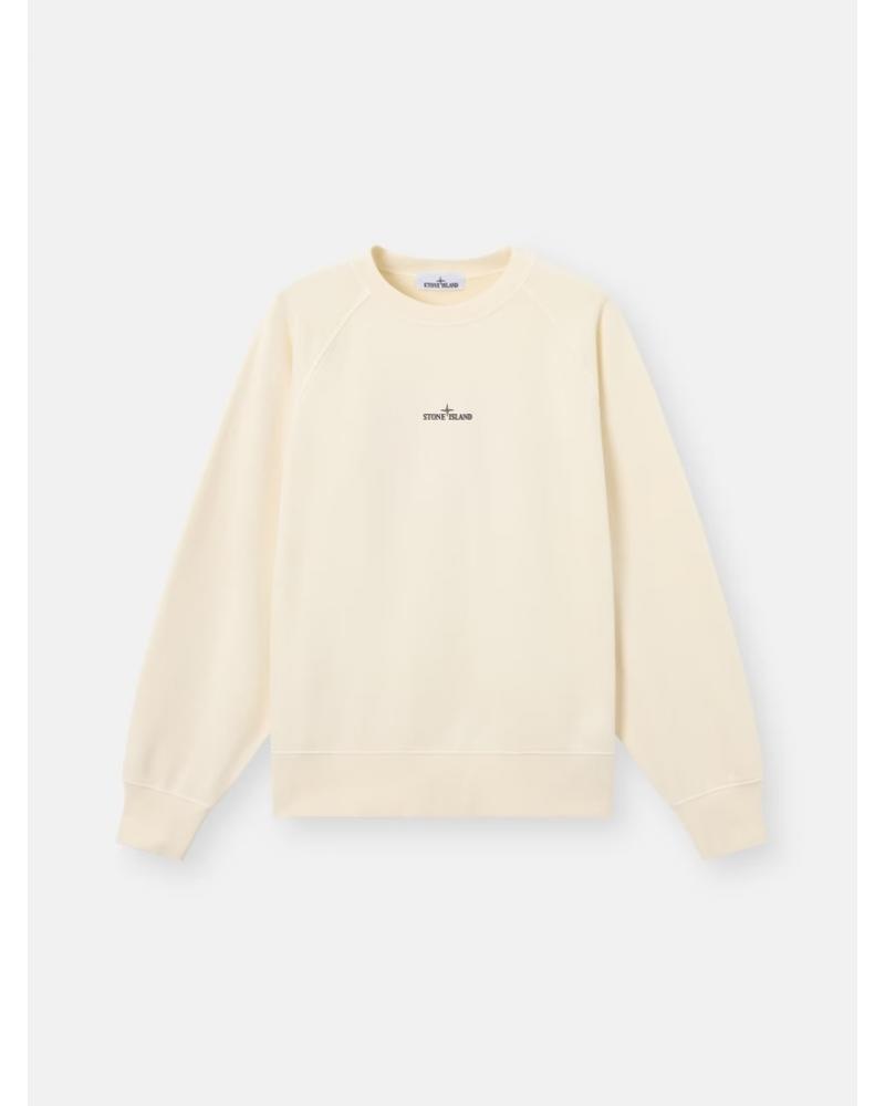 SWEAT STONE ISLAND 6100008 S0466 0029 BEIGE IVOIRE