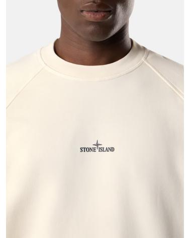 SWEAT STONE ISLAND 6100008 S0466 0029 BEIGE IVOIRE