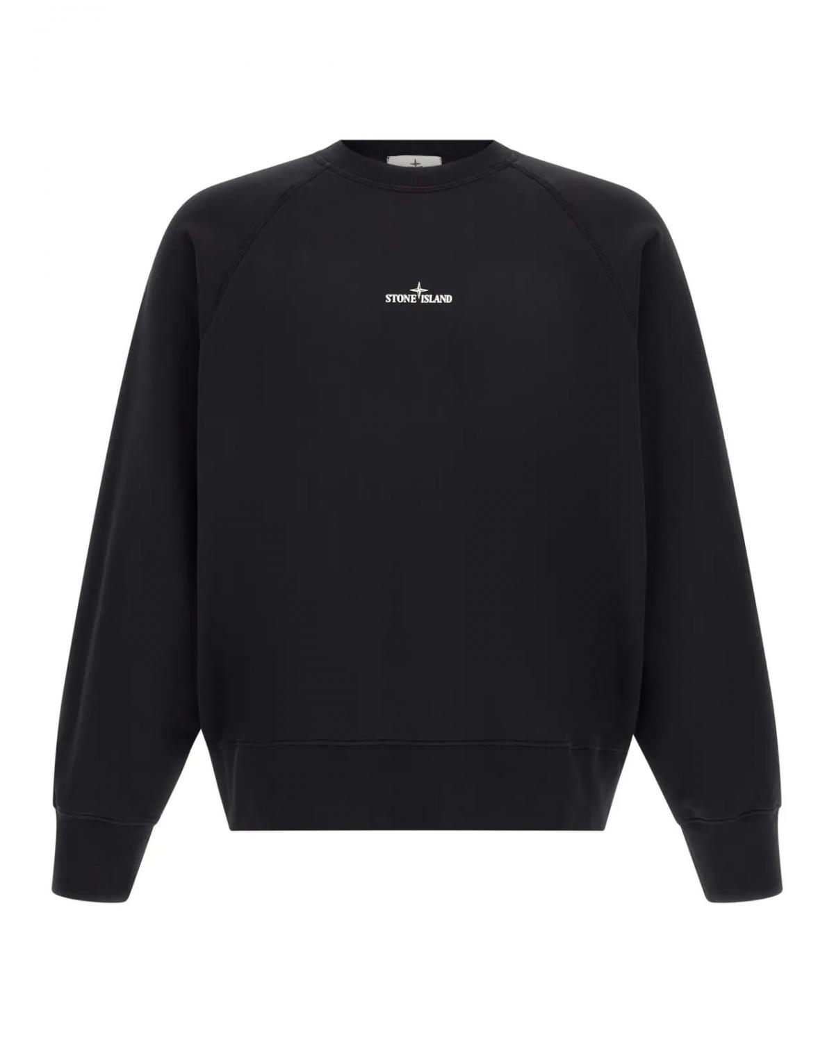 SWEAT STONE ISLAND 6100008 S046 0029 NOIR