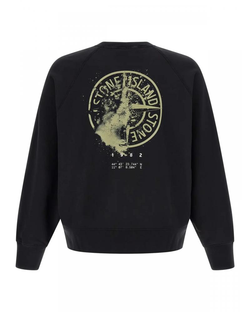 SWEAT STONE ISLAND 6100008 S046 0029 NOIR