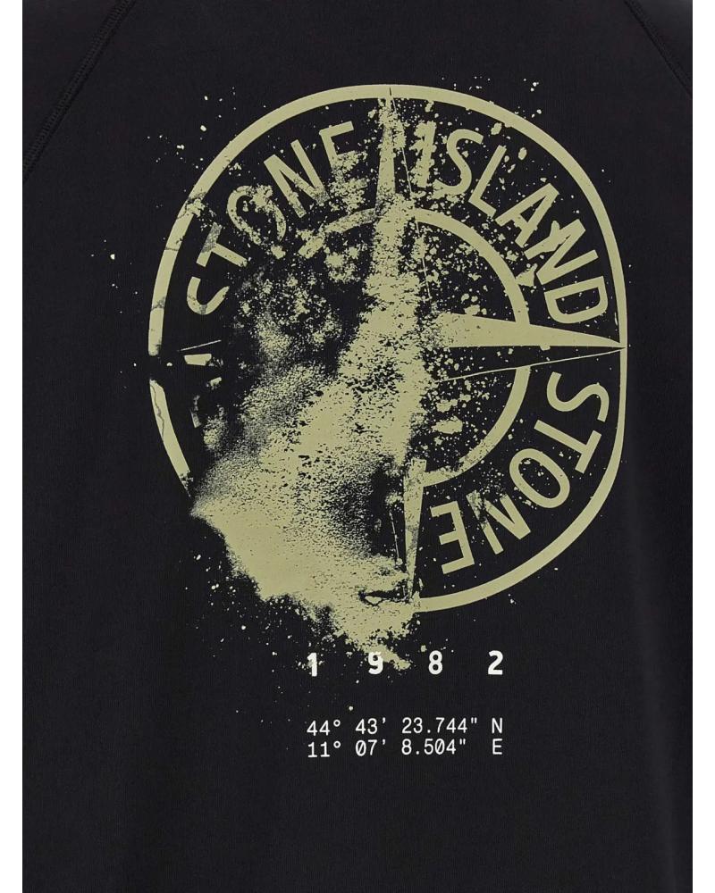 SWEAT STONE ISLAND 6100008 S046 0029 NOIR