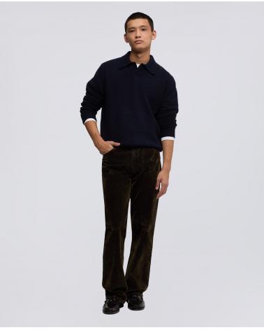 PULL POLO ASPESI COL OUVERT NOIR