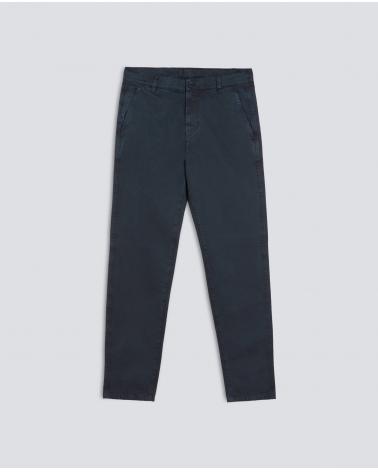 PANTALON ASPESI CHINO EN GABARDINE DE COTON MARINE