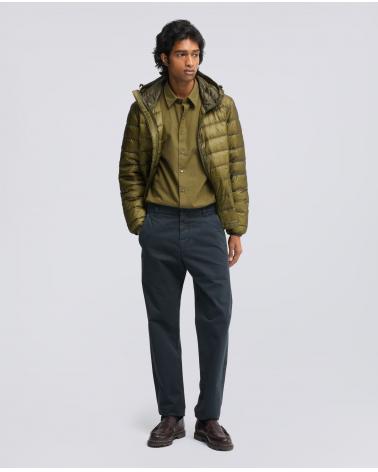 PANTALON ASPESI CHINO EN GABARDINE DE COTON MARINE