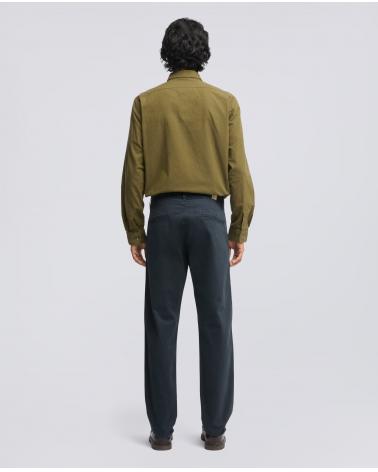 PANTALON ASPESI CHINO EN GABARDINE DE COTON MARINE