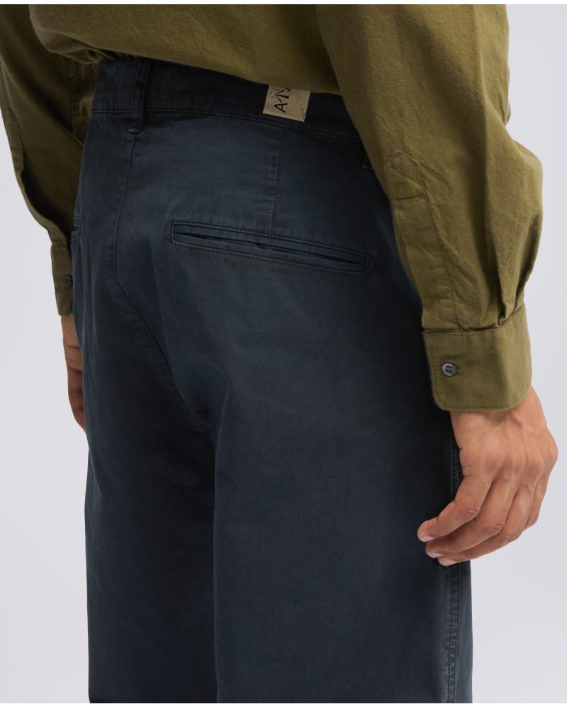 PANTALON ASPESI CHINO EN GABARDINE DE COTON MARINE