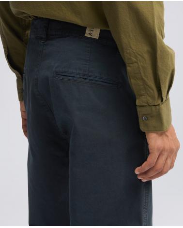 PANTALON ASPESI CHINO EN GABARDINE DE COTON MARINE