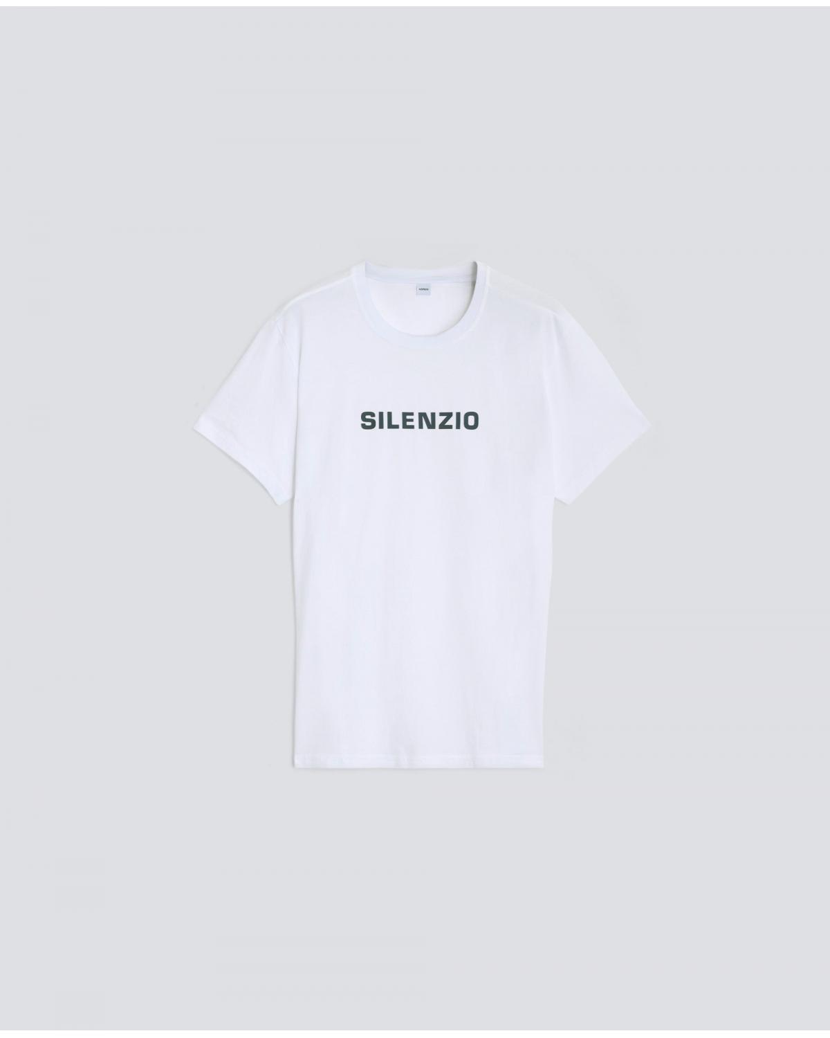 TEE SHIRT ASPESI SILENZIO BLANC