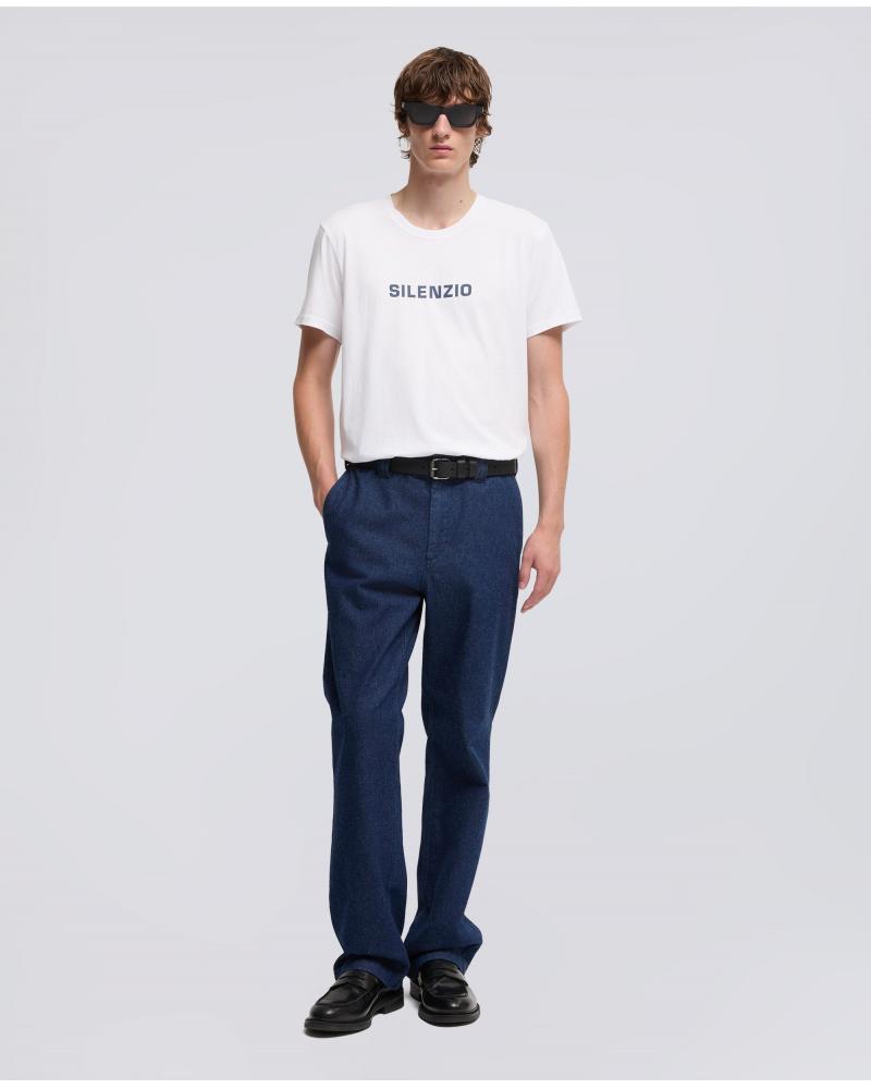 TEE SHIRT ASPESI SILENZIO BLANC