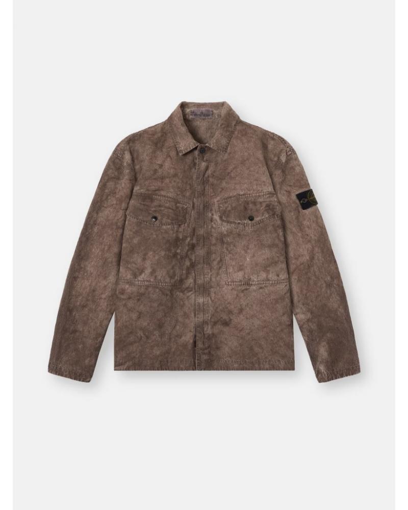 SURCHEMISE STONE ISLAND 120029  0062 MARRON TERRA