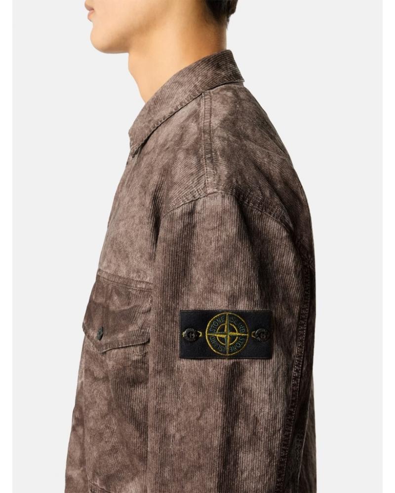 SURCHEMISE STONE ISLAND 120029  0062 MARRON TERRA