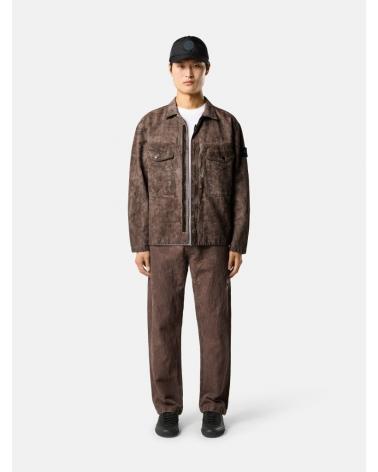 SURCHEMISE STONE ISLAND 120029  0062 MARRON TERRA