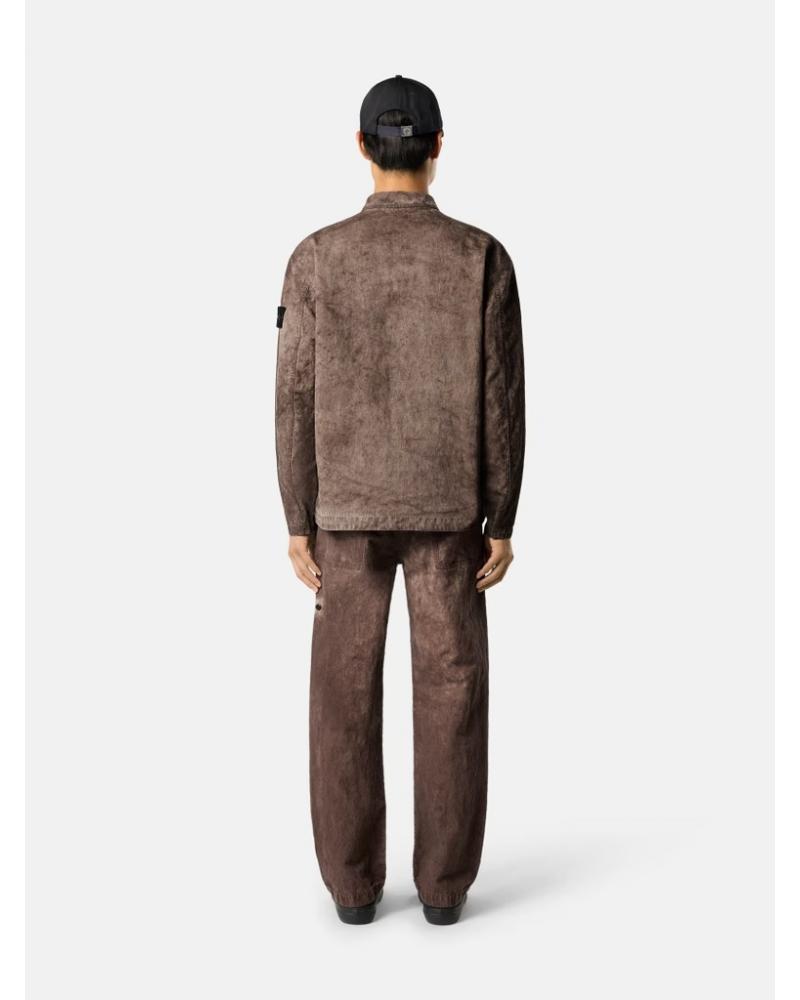 SURCHEMISE STONE ISLAND 120029  0062 MARRON TERRA