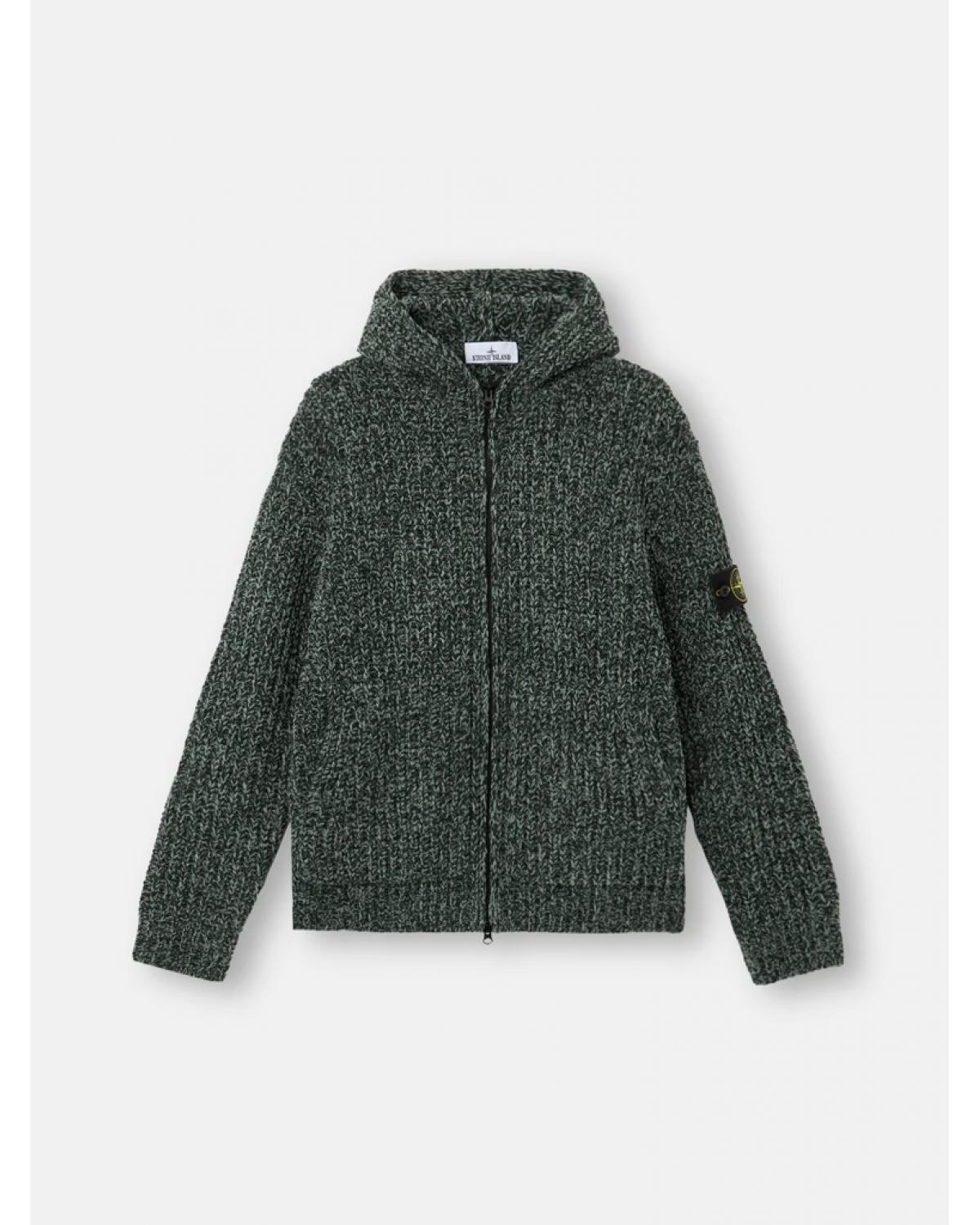 GILET MAILLE STONE ISLAND 5100065 S0N16 0M5S VERT 