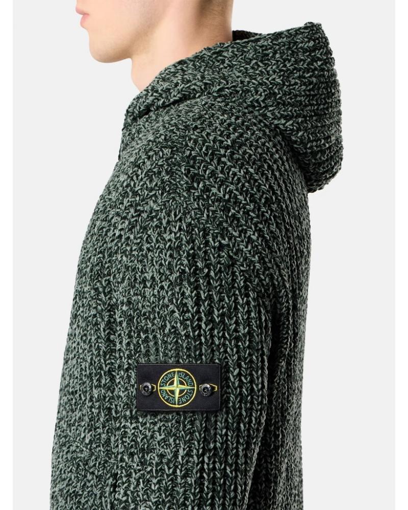 GILET MAILLE STONE ISLAND 5100065 S0N16 0M5S VERT 