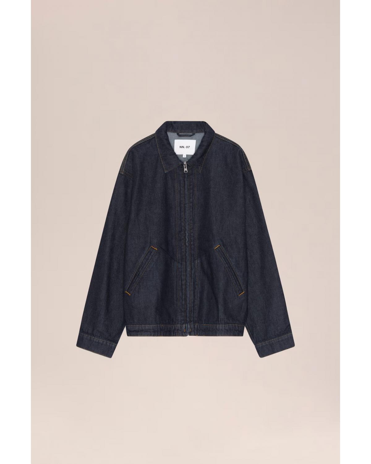 BLOUSON NN07 PETRUS  JEAN INDIGO BLEU