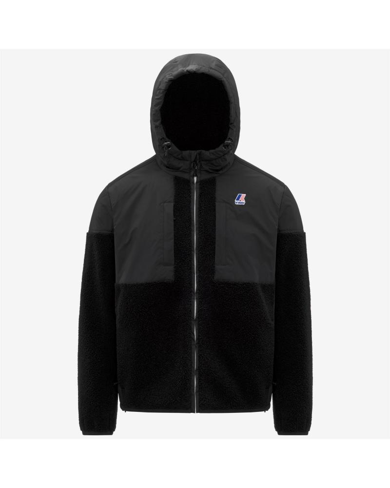 SWEAT BLOUSON SAMSON ORSETTO K-WAY BLACK NOIR