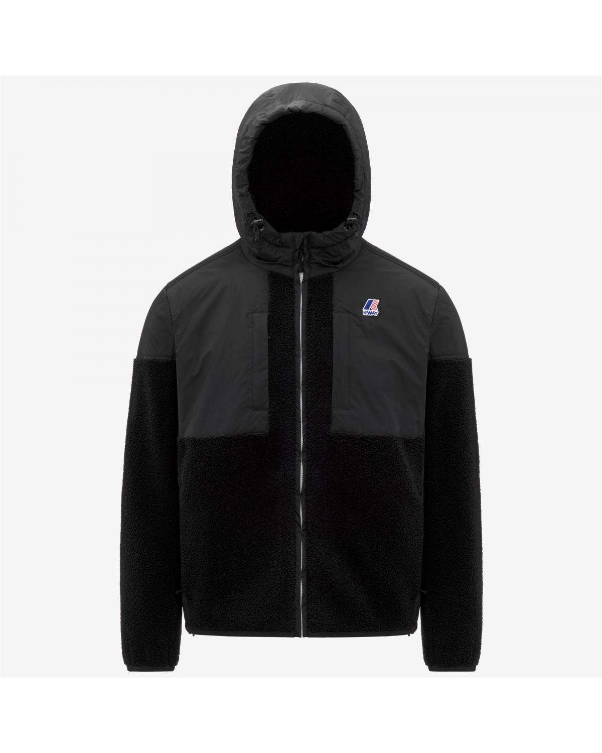 SWEAT BLOUSON SAMSON ORSETTO K-WAY BLACK NOIR