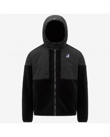 SWEAT BLOUSON SAMSON ORSETTO K-WAY BLACK NOIR