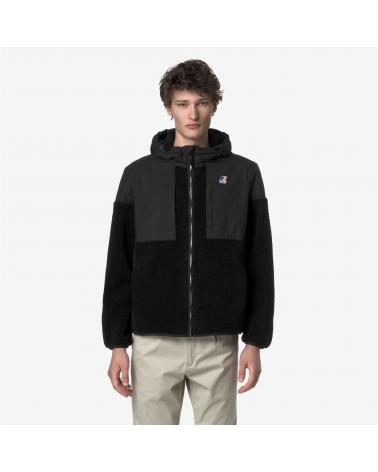 SWEAT BLOUSON SAMSON ORSETTO K-WAY BLACK NOIR
