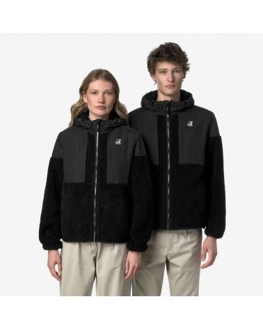SWEAT BLOUSON SAMSON ORSETTO K-WAY BLACK NOIR