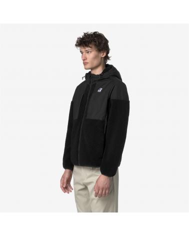 SWEAT BLOUSON SAMSON ORSETTO K-WAY BLACK NOIR