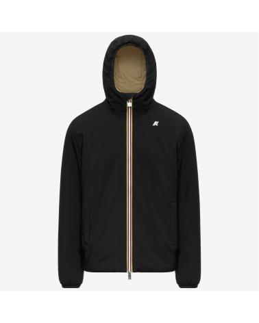 BLOUSON K-WAY JACK ST DOUBLE WARM  Reversible Noir- Beige-Kaki