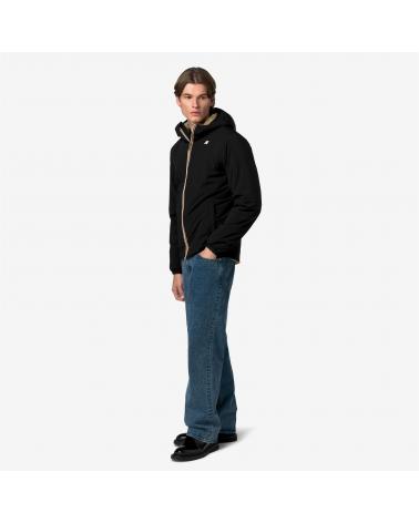 BLOUSON K-WAY JACK ST DOUBLE WARM  Reversible Noir- Beige-Kaki