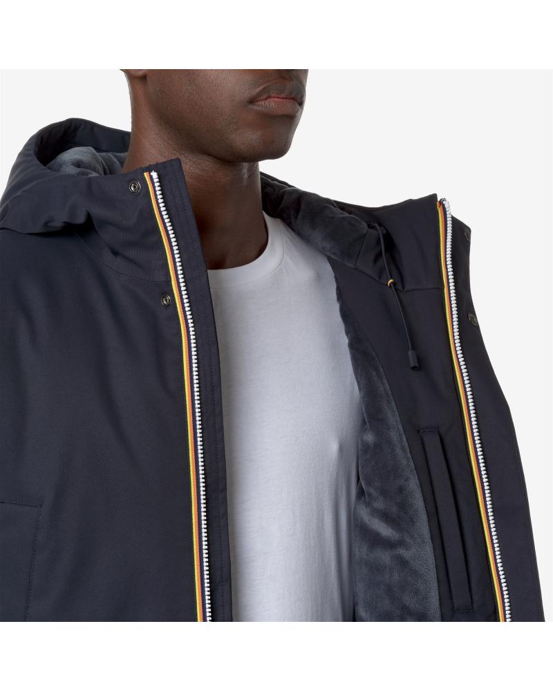 Veste K-WAY Jarno Twill Marmotta Blue  Marine