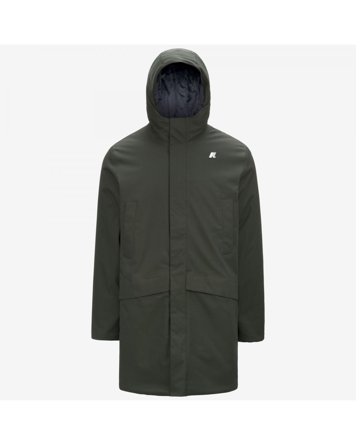 Veste K-WAY Jarno Twill Marmotta GREEN B BLUE- KAKI