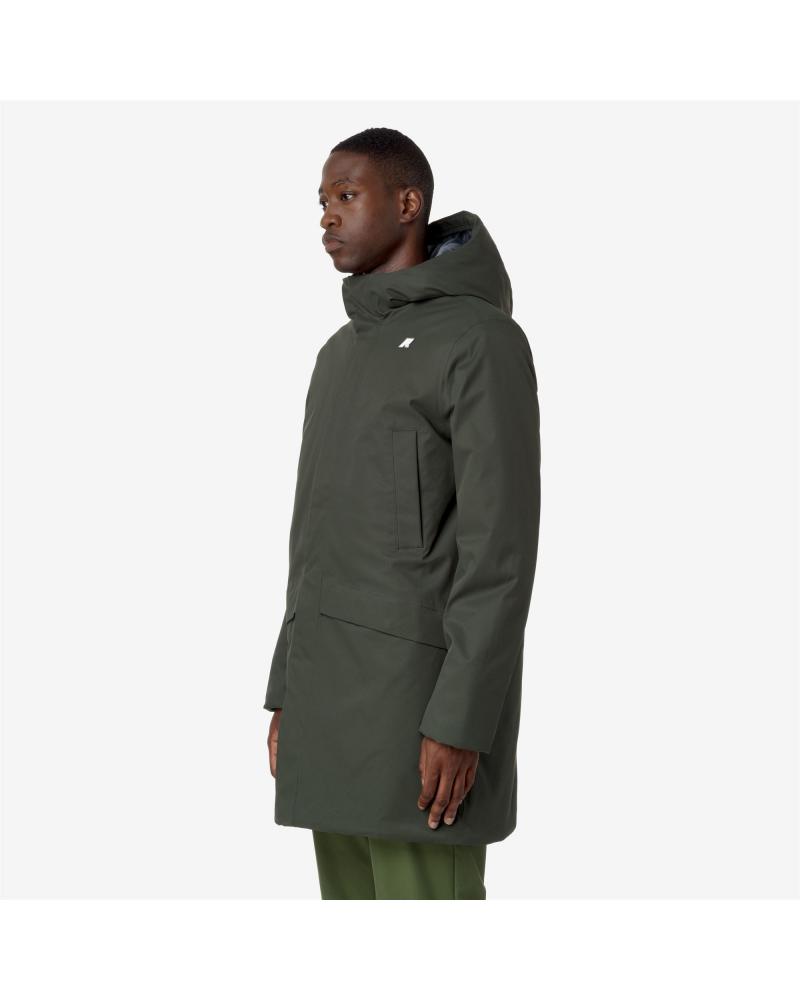 Veste K-WAY Jarno Twill Marmotta GREEN B BLUE- KAKI