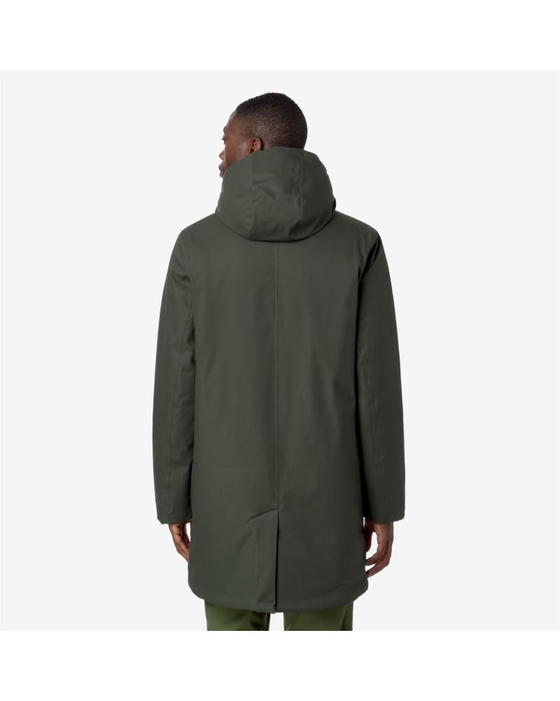 Veste K-WAY Jarno Twill Marmotta GREEN B BLUE- KAKI