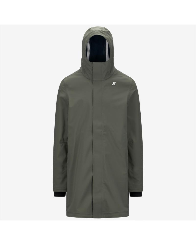 Veste K-WAY Thomas Bonded Green Black-Blue Depht