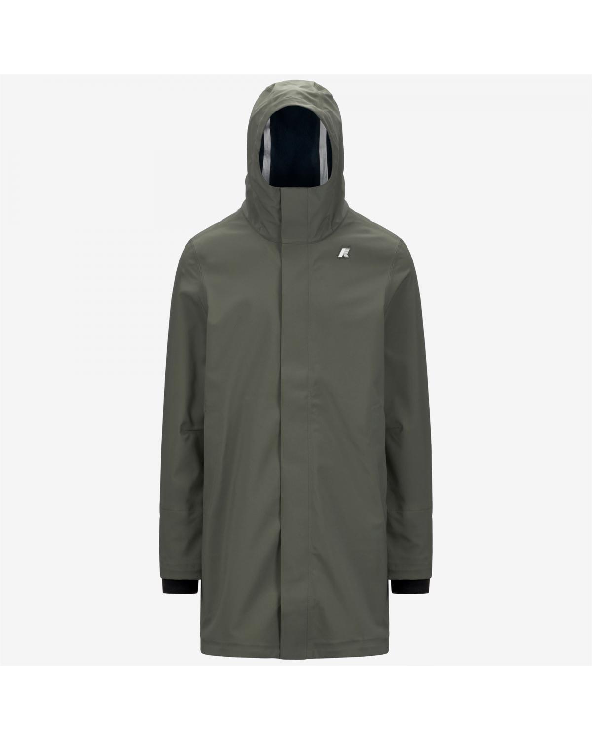 Veste K-WAY Thomas Bonded Green Black-Blue Depht