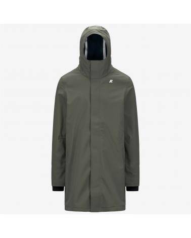 Veste K-WAY Thomas Bonded Green Black-Blue Depht