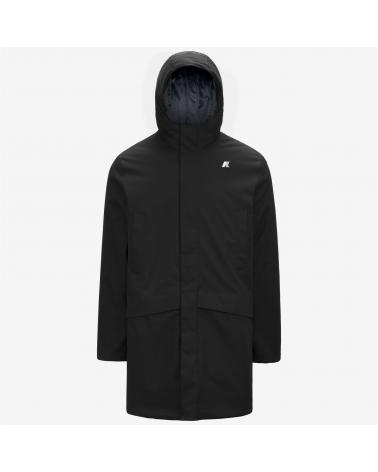 Veste K-WAY Jarno Twill Marmotta Black P-Blue NOIR